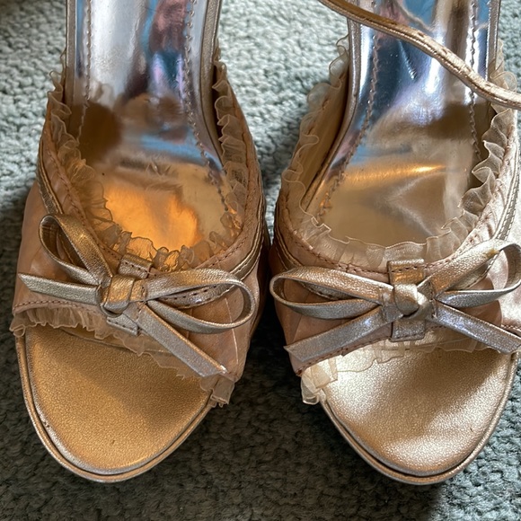 Delicious Champaign Heeled Sandals - Picture 7 of 8